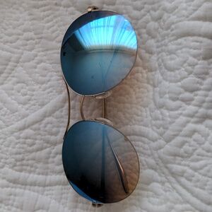 Barton Perreira Mahina Gold Frame with Blue Gradient Lens Sunglasses